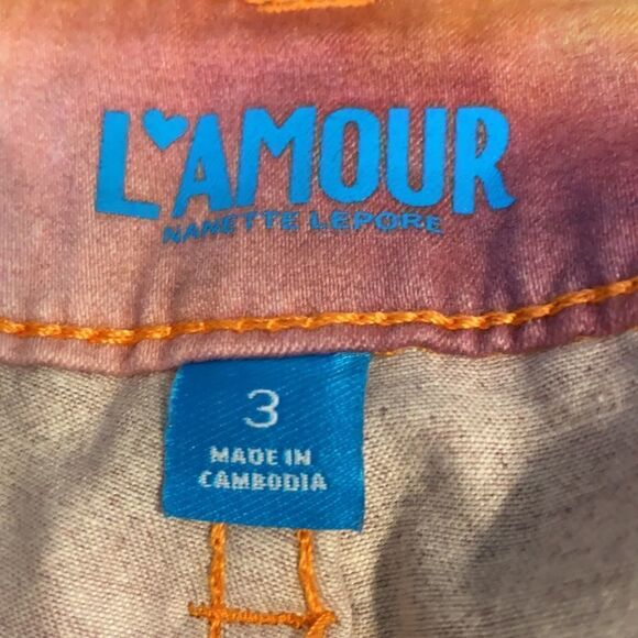 Nanette Lepore L’ Amour denim Legging Sz3 - Picture 6 of 7